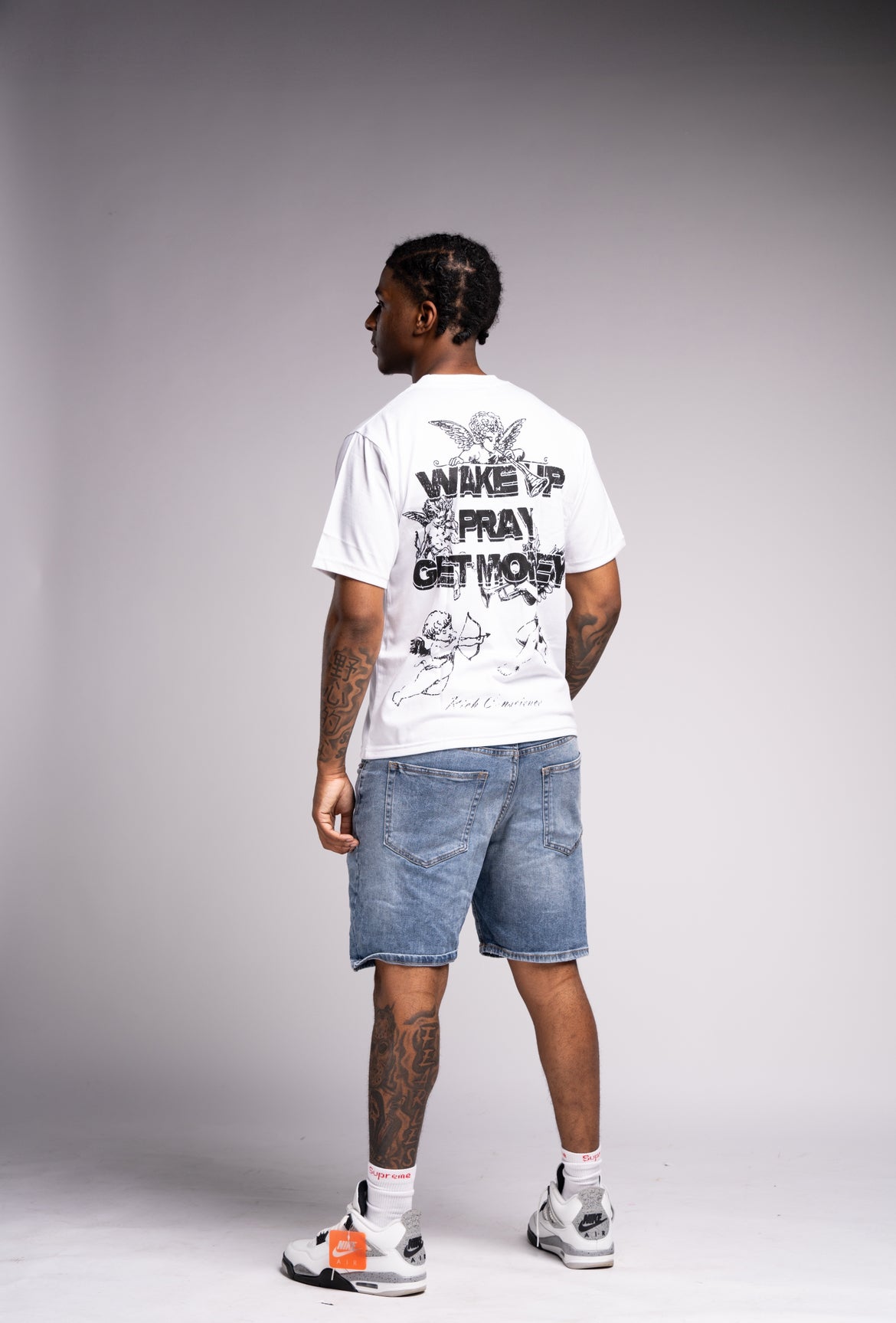 Wake up, Pray, Get $ Tee “White”