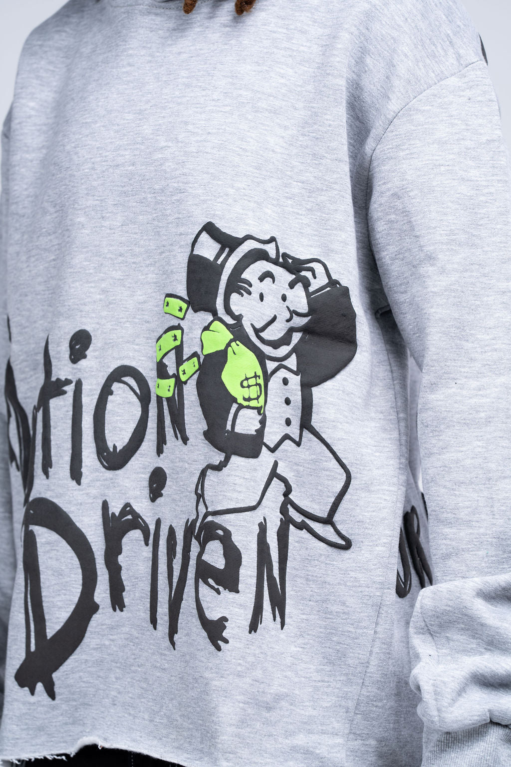 Grey Motion Driven Hoodie