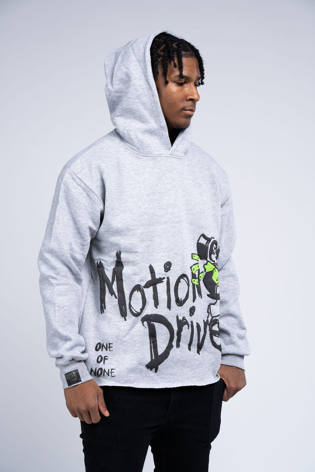 Grey Motion Driven Hoodie